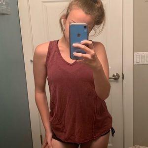 maroon Maurices tank top